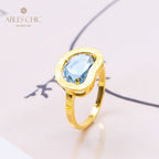 Bague Zircon Pomme Brossée 5190
