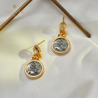 Boucles d'oreilles pièces de lion romaines 5980