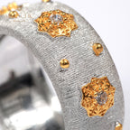 Bague Soyeuse Fleurs Étoilées 5025