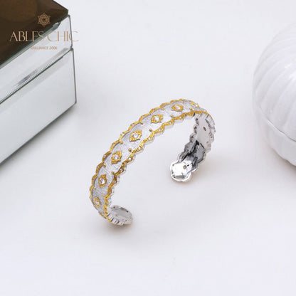 Bracelet Fretworks en Tissu Soyeux 5433