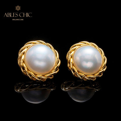 Boucles d'oreilles guirlande de perles Mabe 5906