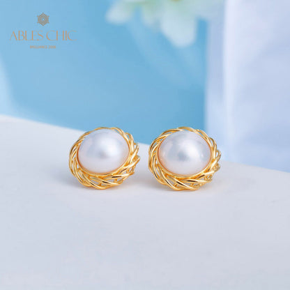 Boucles d'oreilles guirlande de perles Mabe 5906