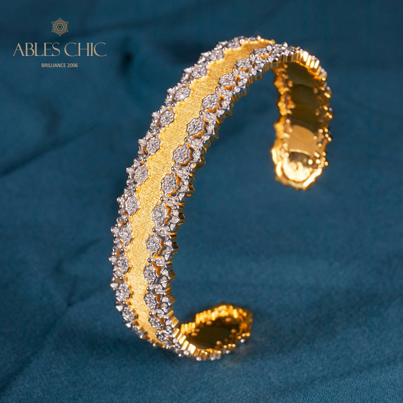 Bracelet ajouré en tissu 6034