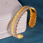 Bracelet ajouré en tissu 6034