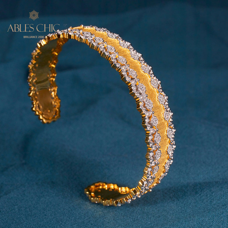 Bracelet ajouré en tissu 6034