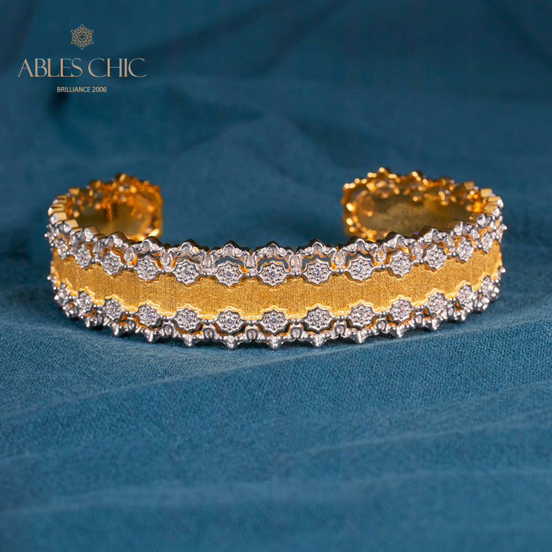 Bracelet ajouré en tissu 6034