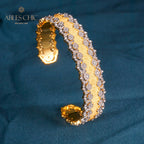 Bracelet ajouré en tissu 6034