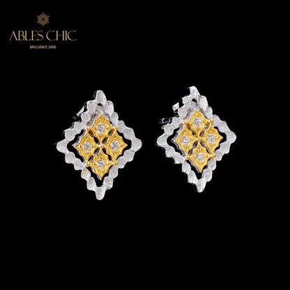 Boucles d'oreilles florales Clover Fretworks 5825