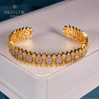 Bracelet ajouré floral 6040
