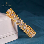 Bracelet ajouré floral 6040