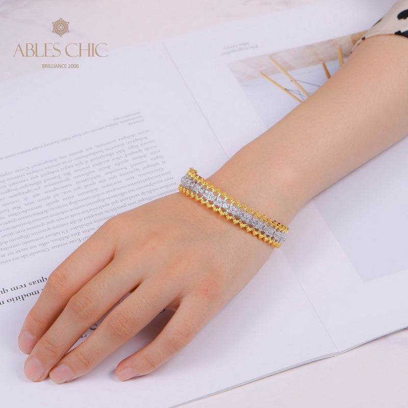 Bracelet Aéré Jantes Florales 5465