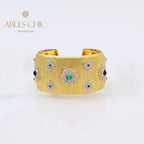 Bracelet large floral gemme 5457