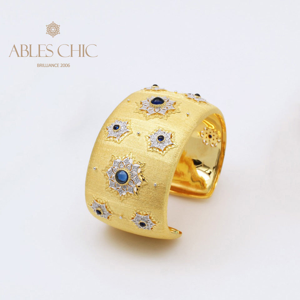 Bracelet large floral gemme 5457