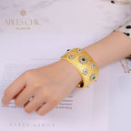 Bracelet large floral gemme 5457