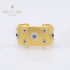 Bracelet large floral gemme 5457