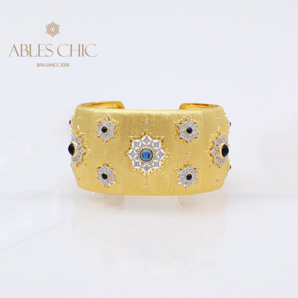 Bracelet large floral gemme 5457