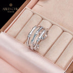 Bague en bambou hautement poli 5739