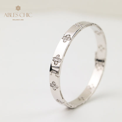 Bracelet trèfles hautement polis 203707
