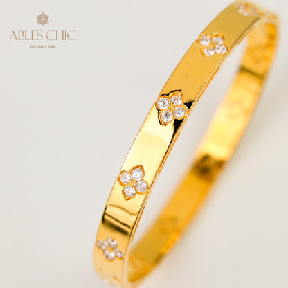Bracelet trèfles hautement polis 203707
