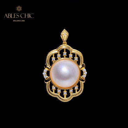 Pendentif Mabe Pearl Fretwork 5990