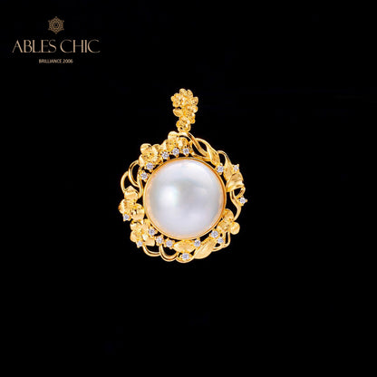 Pendentif halo guirlande de perles Mabe 5819