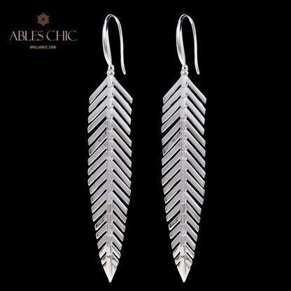 Boucles d'oreilles lustre en aiguilles de pin 5937