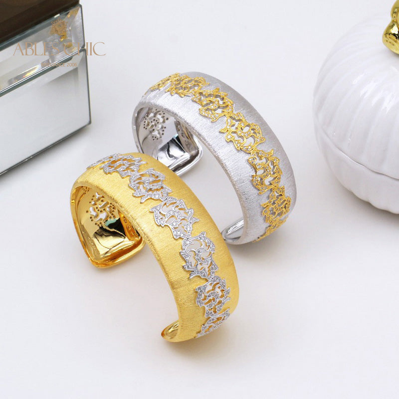 Bracelet Fleurs Gravées 5439