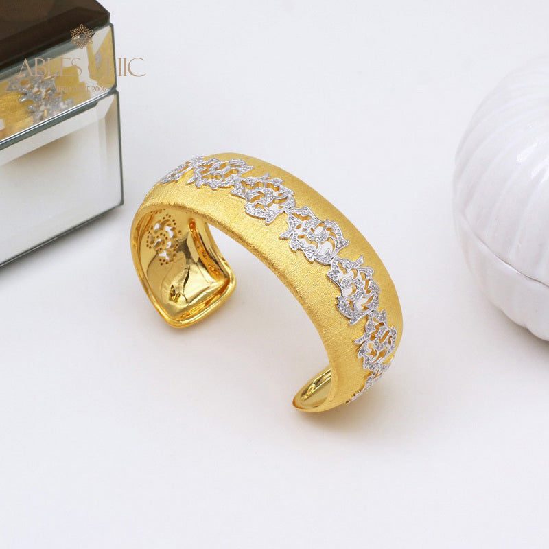 Bracelet Fleurs Gravées 5439
