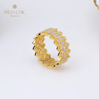 Bague Pierre Multi-Rangs Dentelle 5009