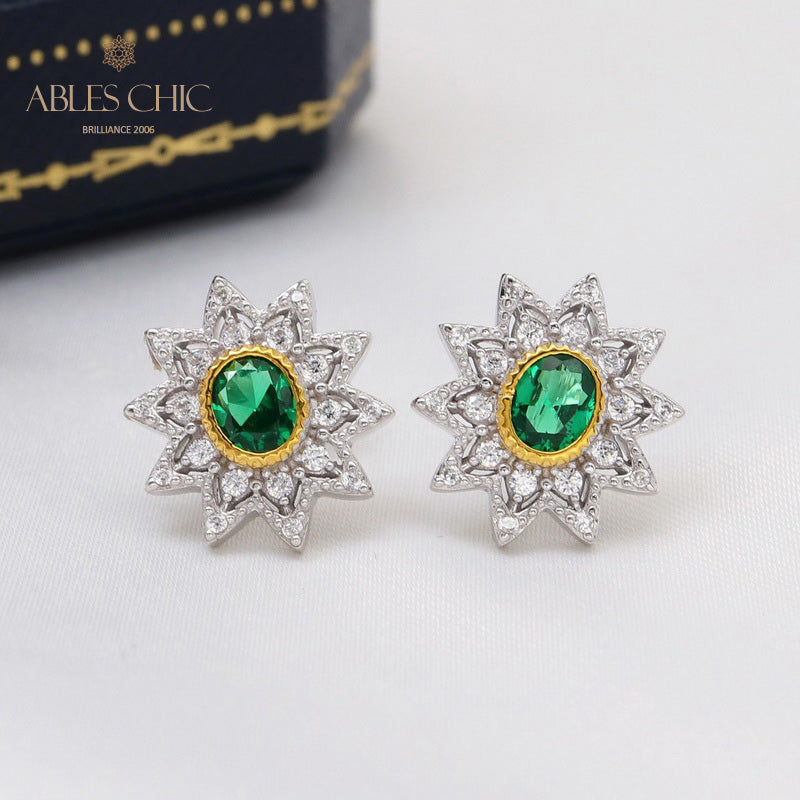 Boucles d'oreilles étoiles florales 5627