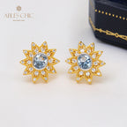 Boucles d'oreilles étoiles florales 5627
