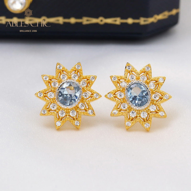 Boucles d'oreilles étoiles florales 5627