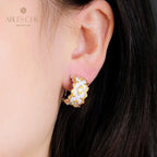 Boucles d'oreilles Fretworks étoilées soyeuses 5399
