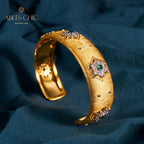 Bracelet Soyeux Émeraude Floral 6039