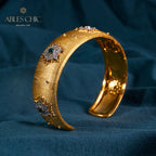 Bracelet Soyeux Émeraude Floral 6039