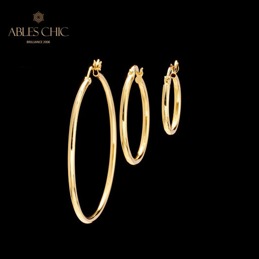 Boucles d'oreilles créoles 15 mm/25 mm/45 mm 5836