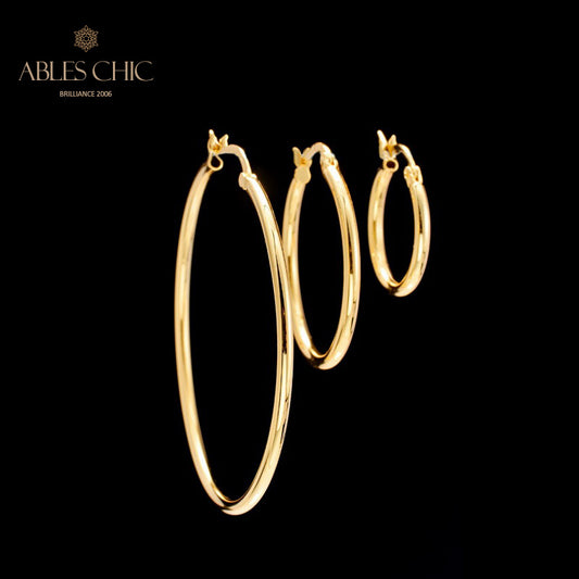 Boucles d'oreilles créoles 15 mm/25 mm/45 mm 5836