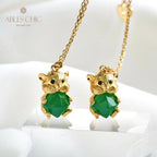 Collier ours en calcédoine naturelle 5798