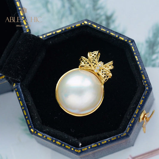 Pendentif nœud papillon en perles Mabe 5848