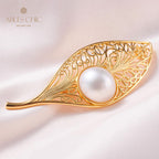 Pendentif feuille en filigrane de perles Mabe 5844
