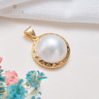 Pendentif minimaliste perle Mabe 5841