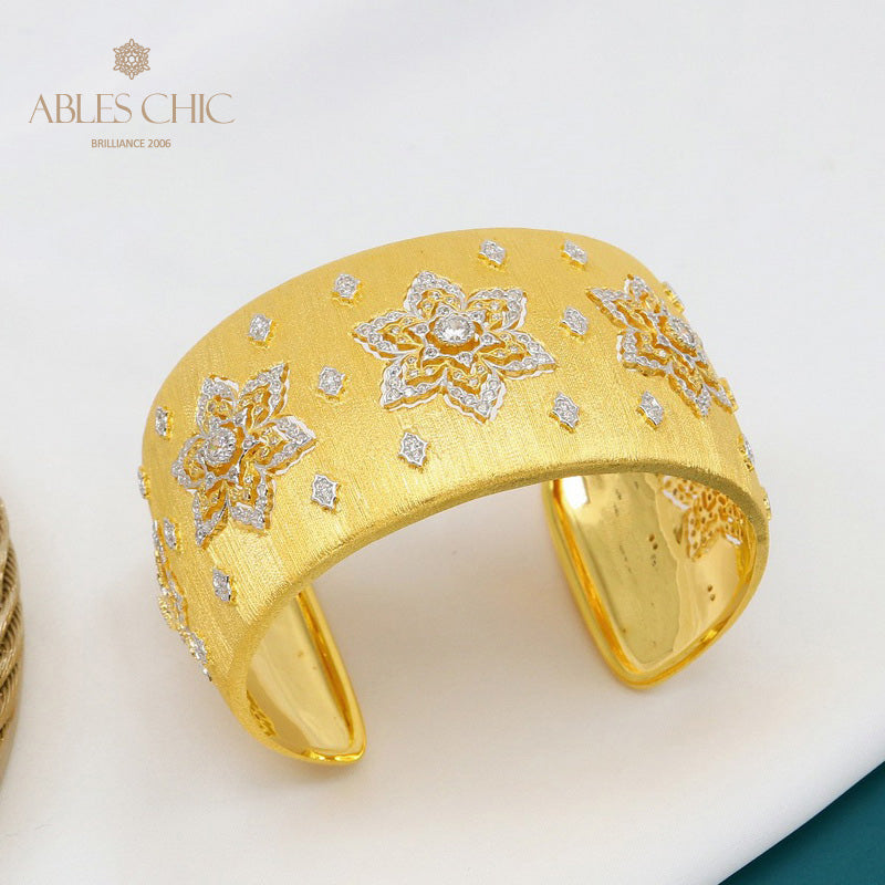 Bracelet Soyeux Fleurs Sunburst 5649