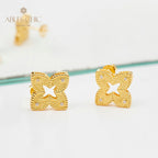 Boucles d'oreilles celtiques trèfles soyeux 5880