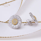 Boucles d'oreilles à tige en forme de marguerite florale 5261