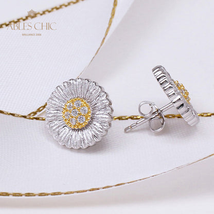 Boucles d'oreilles à tige en forme de marguerite florale 5261
