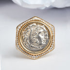 Bague médaillon byzantine Héraclès