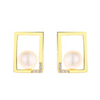 Boucles d'oreilles filaires perles d'eau douce PE1050