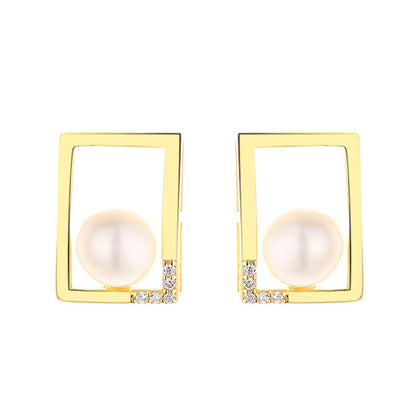Boucles d'oreilles filaires perles d'eau douce PE1050