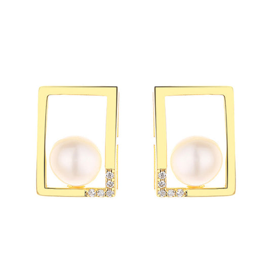 Boucles d'oreilles filaires perles d'eau douce PE1050
