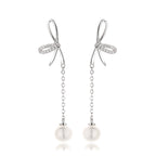 Boucles d'oreilles papillon en perles d'eau douce PE1045